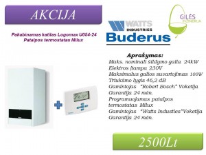 Akcija - Buderus Watts Giles Inzinerija